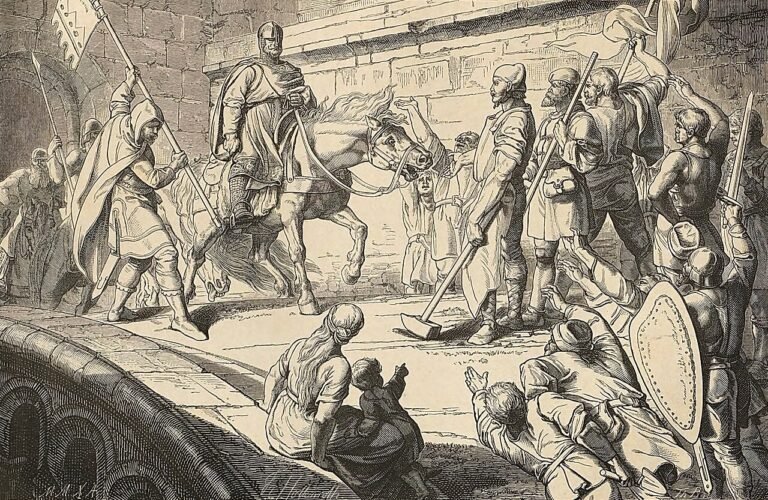 Friedrich Hottenroth - Henry IV entering Worms, 1074.jpg