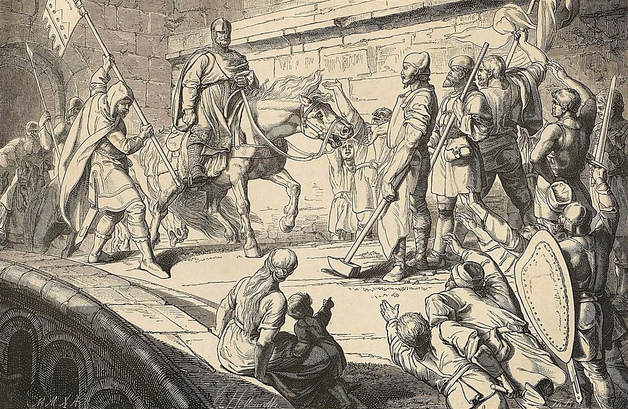 Friedrich Hottenroth - Henry IV entering Worms, 1074.jpg